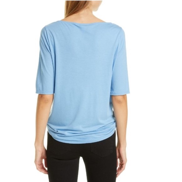 Nordstrom Signature Boatneck Elbow Sleeve Tee - Picture 2 of 5